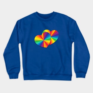 Rainbow Hearts Crewneck Sweatshirt